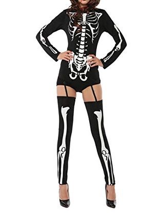 Quesera + Skeleton One Piece Bodysuit