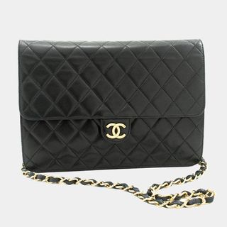 Chanel + Chanel Black Leather Classic Medium Single Flap Shoulder Bag ChaneL