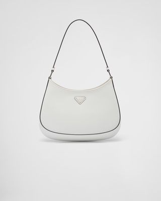 Prada + Prada Cleo Brushed Leather Shoulder Bag