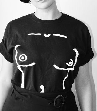 Noa Vee + Boob T-Shirt in Black