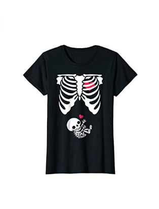 Cute Skeleton Pregnancy Tees + Baby Skeleton Pregnancy T-Shirt