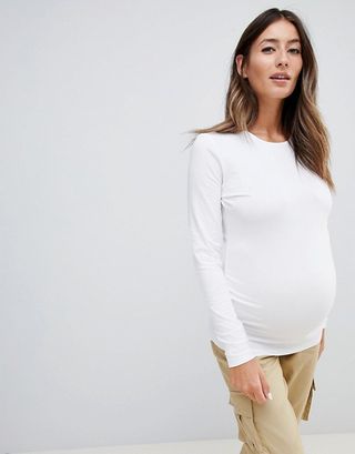 ASOS Design + Maternity Long Sleeve Tee