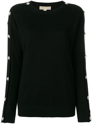 Michael Michael Kors + Button-Embellished Sweater