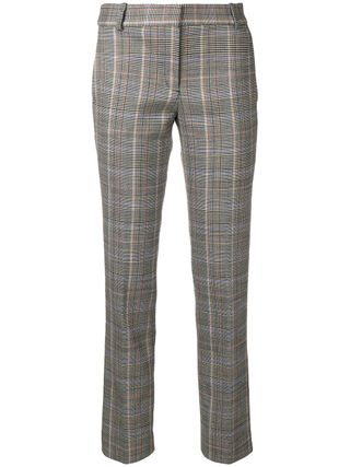 Theory + Checked Cropped Trousers