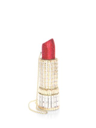 Judith Leiber Couture + Crystal Embellished Lipstick Clutch