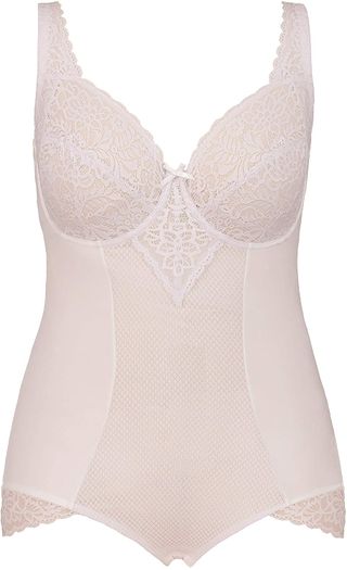 Ulla Popken + Lace Body Shaping Underwire Bodysuit