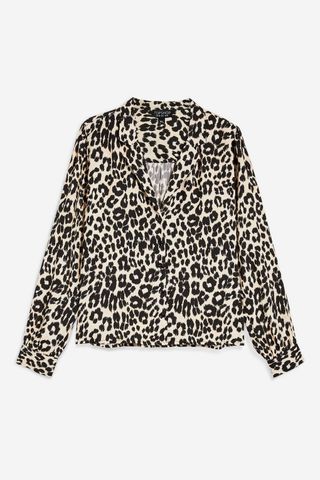Topshop + Leopard Print Shirt