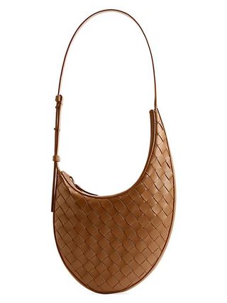 Bottega Veneta + Small Intecciato Leather Hobo Bag