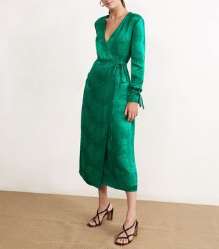 Kitri Studio + Odile Green Wrap Dress