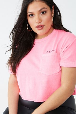 Forever 21 + Out Of Order Graphic Boxy Pocket Tee