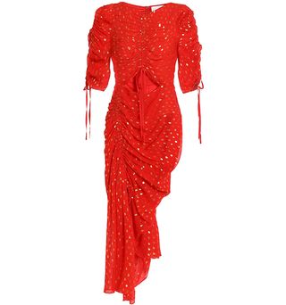 Alice McCall + Asymmetric Fil Coupé Silk-Blend Chiffon Dress