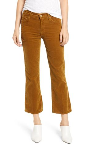 Mother + The Outsider Crop Bootcut Corduroy Pants