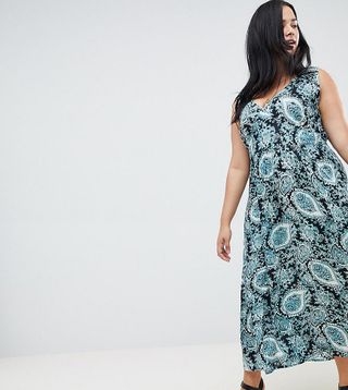 NVME + Paisley Print Maxi Dress