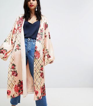 ASOS DESIGN + Printed Soft Kimono