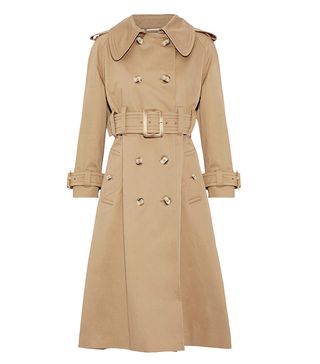 ALEXACHUNG + Double-Breasted Trench Coat