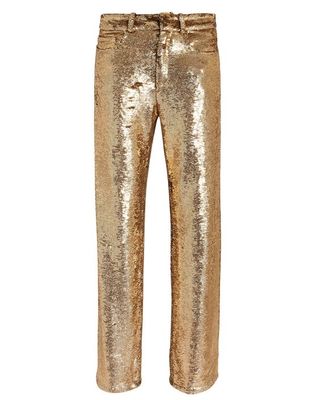 Iro + Construction Gold Sequin Pants