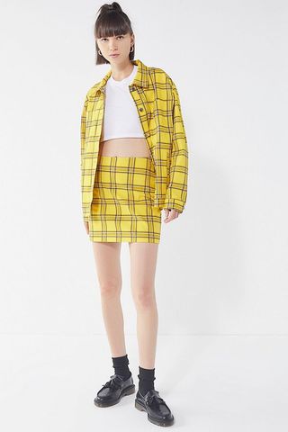 Urban Outfitters x Guess + Plaid Skirt