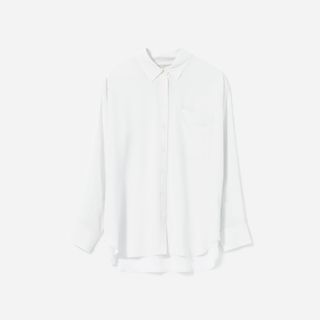 Everlane + Clean Silk Oversized Shirt