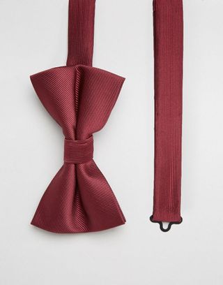 ASOS + Bow Tie in Burgundy