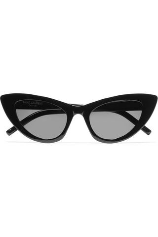 Saint Laurent + Lily Cat-Eye Acetate Sunglasses