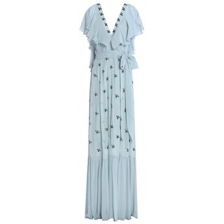 Temperley London + Ruffled Embellished Georgette Gown
