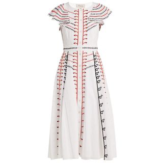 Temperley London + Expedition Embroidered Cotton Dress