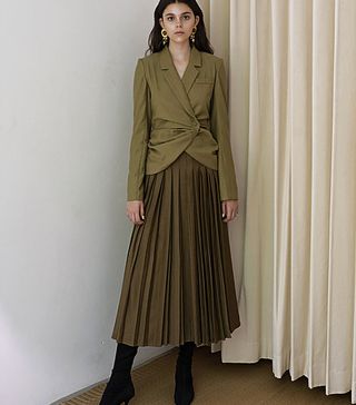 Subtle Simple + Pleated Skirt