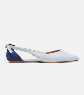 Zara + Ballet Flats With Cut Outs