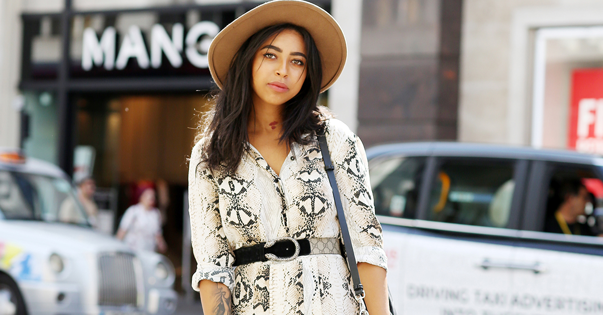 Everyone in London is Wearing Topshop's Snake-Print Dress | Who What Wear Everyone in London is Wearing Topshop's Snake-Print Dress | Who What Wear
