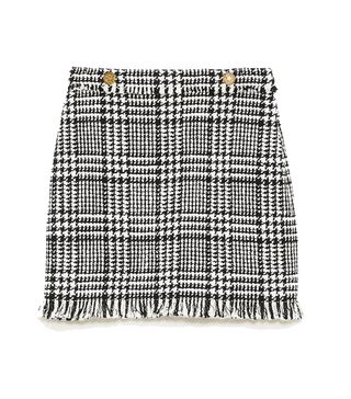 Zara + Checked Miniskirt