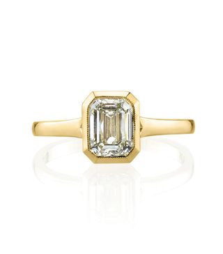 Greenwich St. Collection + Single Stone Emerald Cut Solitaire Diamond Engagement Ring