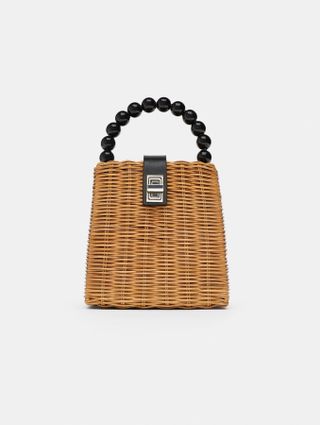 Zara + Woven Crossbody Box Bag