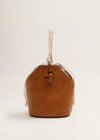 Mango + Wood Detail Bag