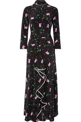 Rixo London + Gabriele Ruffled Floral-Print Maxi Dress