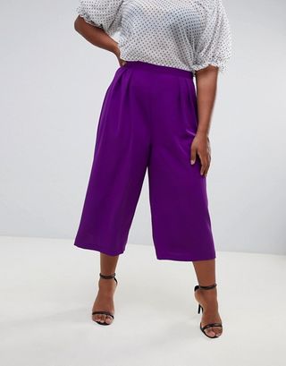 ASOS Curve + Tailored Large Pleat Culottes