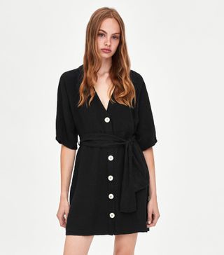 Zara + Belted Dress