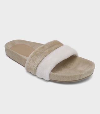 Who What Wear + Frances Terry Cloth Pool Slide Sandals