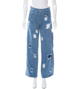 Rejina Pyo + Distressed High-Rise Jeans