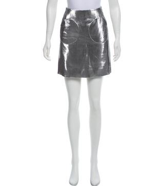 Isa Arfen + Metallic Mini Skirt