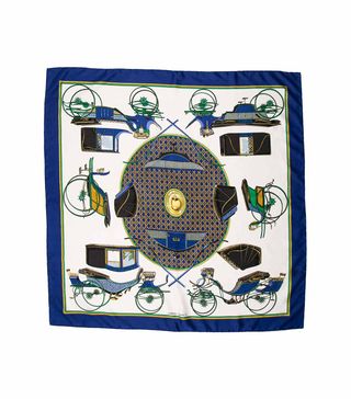 Hermes + Les Voitures A Transformation Silk Scarf