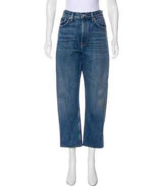 Brock Collection + High-Rise Straight-Leg Jeans