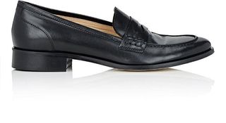 Barneys New York + Penny Loafers in Black