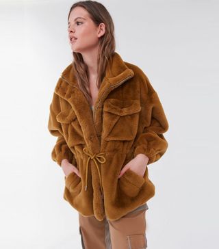 Urban Outfitters + Faux Fur Utility Coat