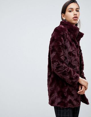 Vero Moda + Faux Fur Coat