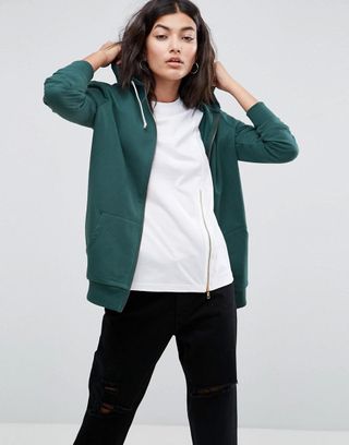 ASOS Design + Zip-Through Hoodie