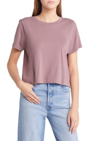 Madewell + Bella Softfade Cotton Crop T-Shirt