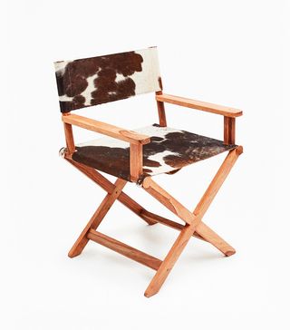 French Connection + Cowhide Director Chair