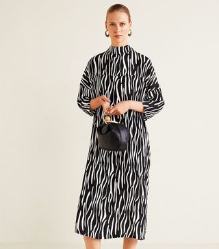 Mango + Zebra-Printed Dress