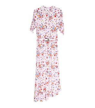 Uterqüe + Floral Dress With Belt