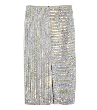 Topshop + Iridescent Sequin Skirt